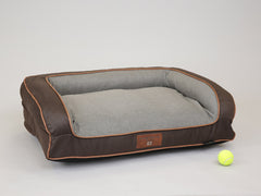 Beckley Dog Sofa Bed - Chestnut / Stone, Medium