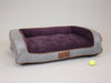 Monxton Dog Sofa Bed - Silver / Vino, Large