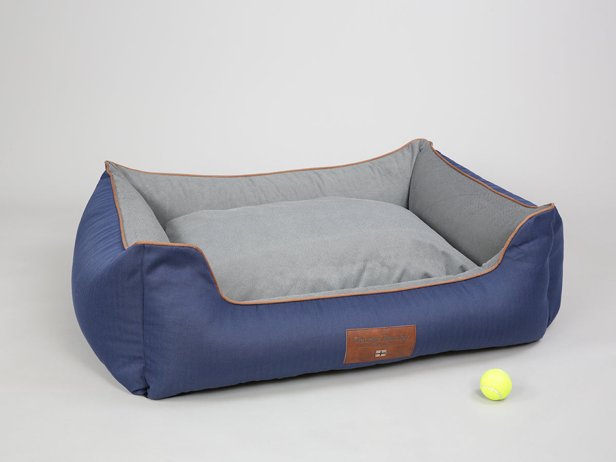 Savile Orthopaedic Walled Dog Bed - Mariner's Blue, X-Large