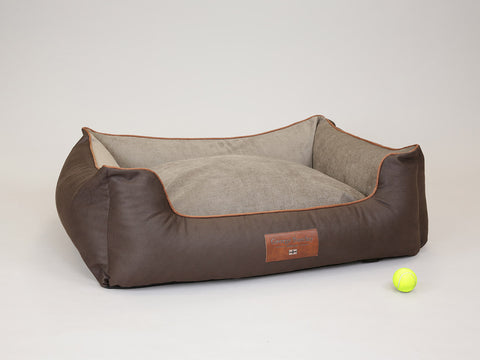 Monxton Orthopaedic Walled Dog Bed - Chestnut / Sable, X-Large