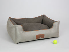 Beckley Orthopaedic Walled Dog Bed - Taupe / Mocha, Large