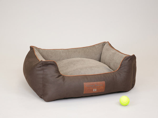 Monxton Orthopaedic Walled Dog Bed - Chestnut / Sable, Medium