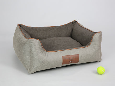 Beckley Orthopaedic Walled Dog Bed - Taupe / Mocha, Medium