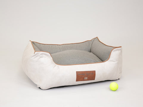 Beckley Orthopaedic Walled Dog Bed - Oyster Grey, Medium