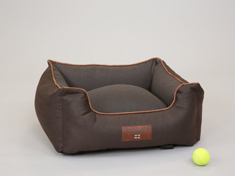 Beckley Orthopaedic Walled Dog Bed - Chestnut / Mocha, Small