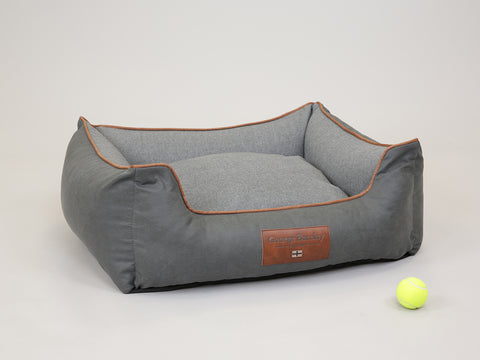 Beckley Orthopaedic Walled Dog Bed - Iron / Ash, Medium