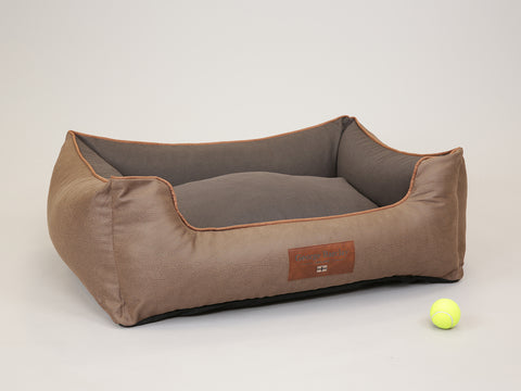 Beckley Orthopaedic Walled Dog Bed - Caramel / Mocha, Large