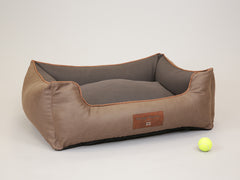Beckley Orthopaedic Walled Dog Bed - Caramel / Mocha, Large