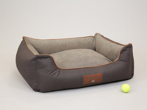 Monxton Orthopaedic Walled Dog Bed - Mocha / Sable, Large