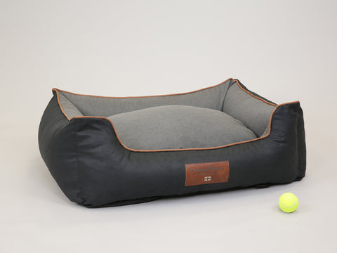 Beckley Orthopaedic Walled Dog Bed - Midnight / Dove, Large