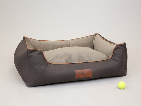 Monxton Orthopaedic Walled Dog Bed - Mocha / Sable, X-Large