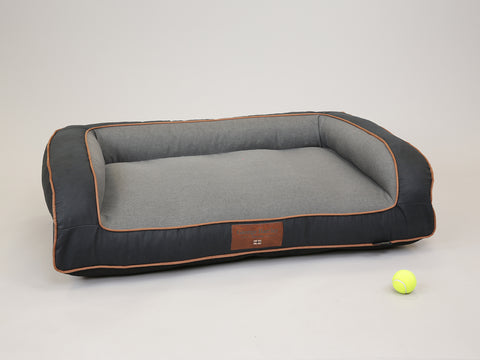Beckley Dog Sofa Bed - Midnight / Dove, Large