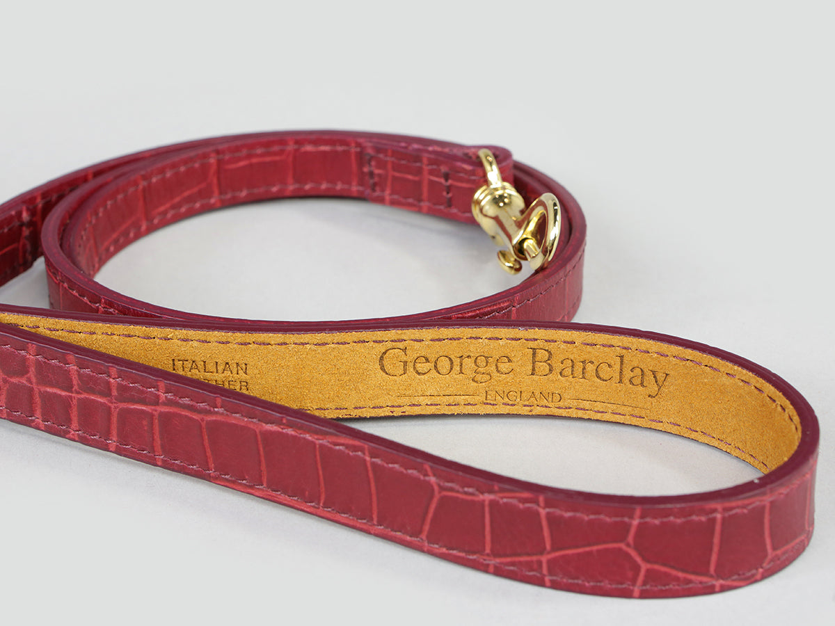 Holmsley Leather Lead – Oxblood Red, 120cm (47in.)