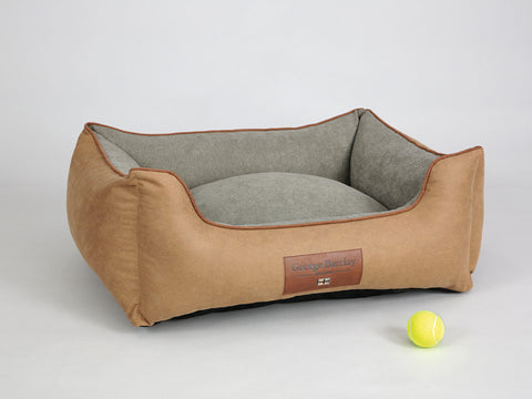 Exbury Orthopaedic Walled Dog Bed - Tan, Medium