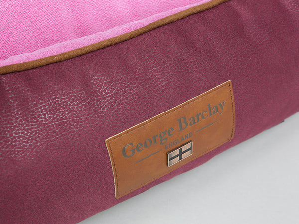 Selbourne Orthopaedic Walled Dog Bed - Grape / Fuchsia, Large
