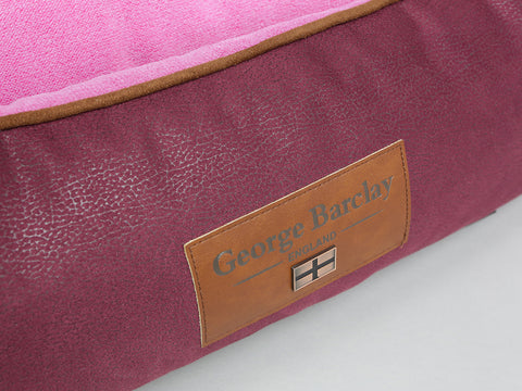 Selbourne Orthopaedic Walled Dog Bed - Grape / Fuchsia, Large