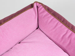 Selbourne Orthopaedic Walled Dog Bed - Grape / Fuchsia, Large