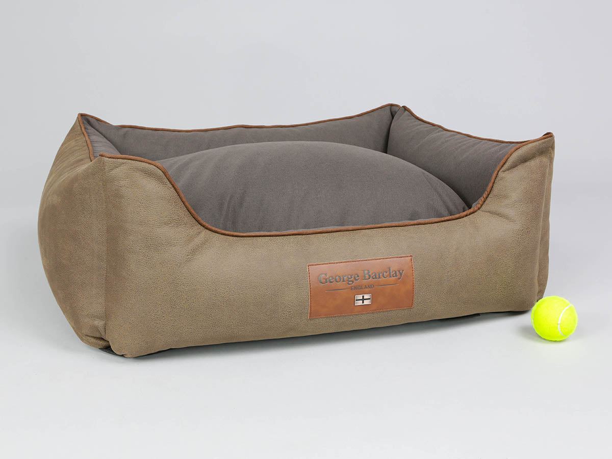 Monxton Orthopaedic Walled Dog Bed -  Cocoa / Chestnut, Medium