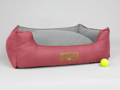 Hursley Orthopaedic Walled Dog Bed - Cabernet / Ash, Large