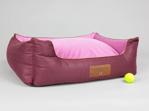 Selbourne Orthopaedic Walled Dog Bed - Grape / Fuchsia, Large