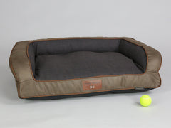 Selbourne Dog Sofa Bed - Coffee / Espresso, Medium