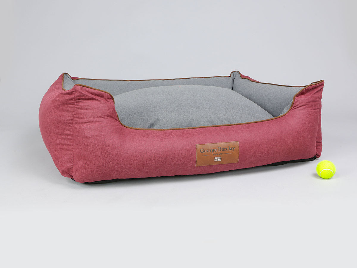 Hursley Orthopaedic Walled Dog Bed - Cabernet / Ash, X-Large