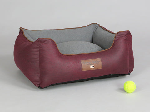 Exbury Orthopaedic Walled Dog Bed - Chianti / Ash, Small