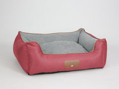 Beckley Orthopaedic Walled Dog Bed - Cherry / Cloud, Large