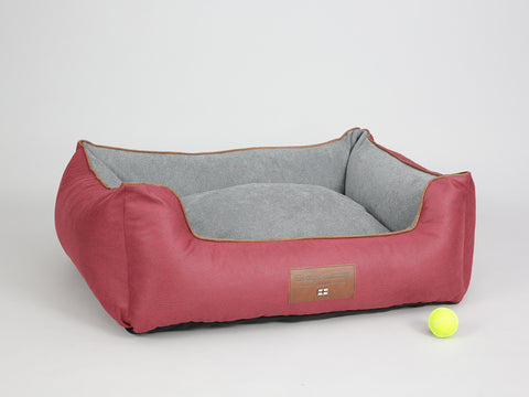 Beckley Orthopaedic Walled Dog Bed - Cherry / Cloud, Large