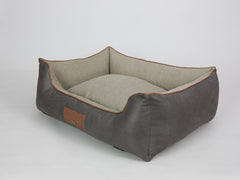 Beckley Orthopaedic Walled Dog Bed - Taupe / Chocolate, Large