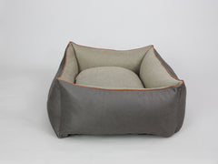 Beckley Orthopaedic Walled Dog Bed - Taupe / Chocolate, Large
