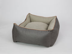 Beckley Orthopaedic Walled Dog Bed - Taupe / Chocolate, Large