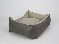Beckley Orthopaedic Walled Dog Bed - Taupe / Chocolate, Large