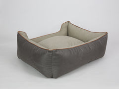 Beckley Orthopaedic Walled Dog Bed - Taupe / Chocolate, Large