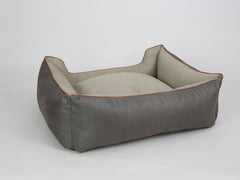 Beckley Orthopaedic Walled Dog Bed - Taupe / Chocolate, Large
