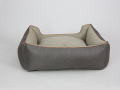 Beckley Orthopaedic Walled Dog Bed - Taupe / Chocolate, Large