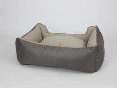 Beckley Orthopaedic Walled Dog Bed - Taupe / Chocolate, Large