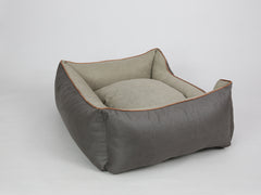 Beckley Orthopaedic Walled Dog Bed - Taupe / Chocolate, Large