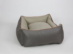 Beckley Orthopaedic Walled Dog Bed - Taupe / Chocolate, Large