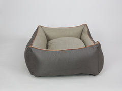 Beckley Orthopaedic Walled Dog Bed - Taupe / Chocolate, Large