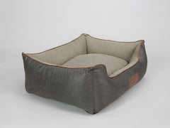 Beckley Orthopaedic Walled Dog Bed - Taupe / Chocolate, Large