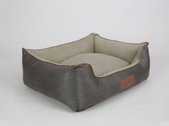 Beckley Orthopaedic Walled Dog Bed - Taupe / Chocolate, Large