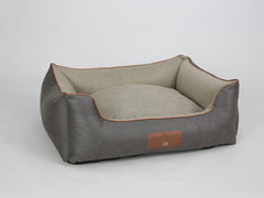 Beckley Orthopaedic Walled Dog Bed - Taupe / Chocolate, Large