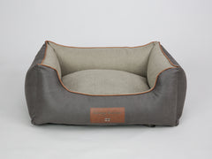 Beckley Orthopaedic Walled Dog Bed - Taupe / Chocolate, Medium