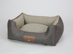 Beckley Orthopaedic Walled Dog Bed - Taupe / Chocolate, Medium