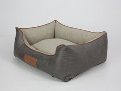 Beckley Orthopaedic Walled Dog Bed - Taupe / Chocolate, Medium