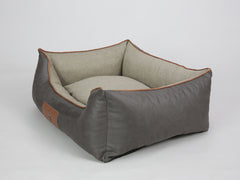 Beckley Orthopaedic Walled Dog Bed - Taupe / Chocolate, Medium
