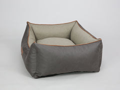 Beckley Orthopaedic Walled Dog Bed - Taupe / Chocolate, Medium