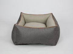 Beckley Orthopaedic Walled Dog Bed - Taupe / Chocolate, Medium