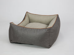 Beckley Orthopaedic Walled Dog Bed - Taupe / Chocolate, Medium